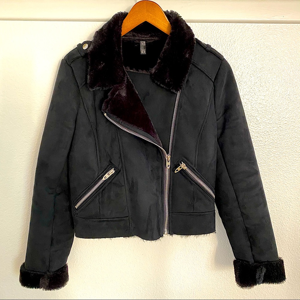 ZARA crop winter black jacket